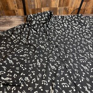 7 Strong Brand Black & White Button Down Shirt Mens 3X Treble Maker